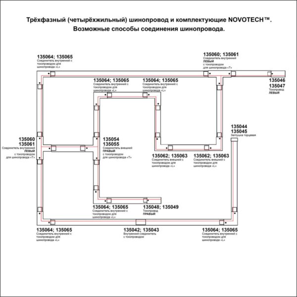 75c4db0c49e9a6cb6b367506c999aad9.jpg 135043 PORT NT19 257 черный Соединитель внутренний с токопроводом для трехфазного шинопровода IP20