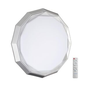 75dd31a13393c7a3549c9d8b14c20277 7671/DL COLOR SN 000 Светильник пластик/белый/хром LED 48Вт 3000-6000К D435 IP43 пульт ДУ VAXIN