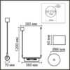 8258/2 SUSPENTIONI LN26 286 серебро/прозрачный, металл/стекло Подвес G9 2*20W 220V TORONTO