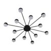 8344/12C COMFI LN26 251 черный, металл Люстра GX53 LED 12*7W 220V TORINA