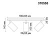 7ba4b3c95f39660aeae3d775d127c0cf 370555 OVER NT19 432 белый Накладной светильник IP20 GU10 3*50W 230V GUSTO