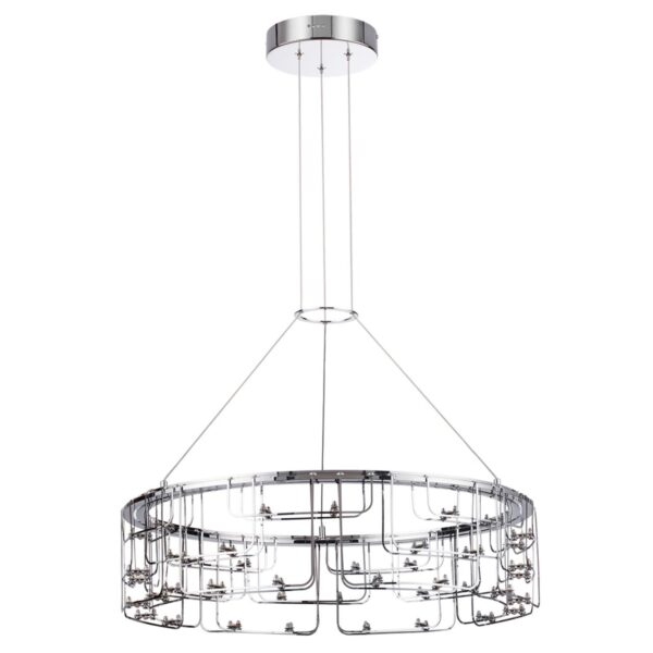 7059/44L HIGHTECH ODL26 287 Подвесной светильник нерж/сталь хром IP20 LED 44W 3960Лм 3000K 220V ZAHA