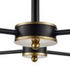8249/6C COMFI LN 000 черный/античное золото/янтарный, металл/стекло Люстра потолочная Е27 6*60W 220V LANDA
