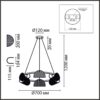 7cc257434606900f3b8d7392b60856bc 6571/6 NEOCLASSI LN26 193 медный/белый/металл/стекло Люстра E14 6*60W 220V FIORO