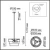 8038/3 MODERNI LN26 188 никель/желтый/серый/белый, металл/текстиль Подвесной светильник Е27 3*60W 220V ILAIDA
