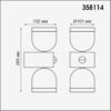 7f8c35df8968a422b8e2de5b8915489f 358114 STREET NT19 366 темно-серый Ландшафтный настен.светильник IP65 LED 3000К 20W GALEATI