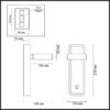 5631/5WL LEDIO LN23 000 чёрный, под дерево Бра LED 5W 3000K 220V LELAND