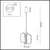81abbf39e56bd04bfed24a96b114a2b5 6665/38L L-VISION ODL_EX24 000 Подвесной светильник брашир. черный/металл/акрил IP20 LED 38W 2090Лм 3000K PIUMA