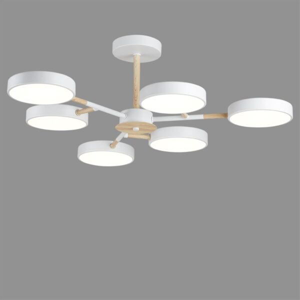 8224d2efc94ef293f00a19a075da398c 5652/99CL LEDIO LN26 347 белый, дерево Люстра потолочная LED 108W 3000/4000/6000К 220V BRAD