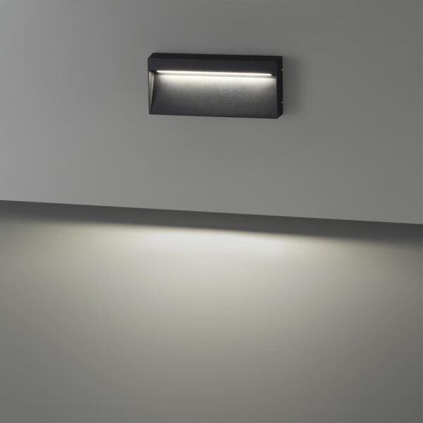 6649/5WL NATURE ODL24 000 черный/металл/акрил Подсветка для лестниц IP54 LED 5W 4000K 180° AC85-265V VITTY