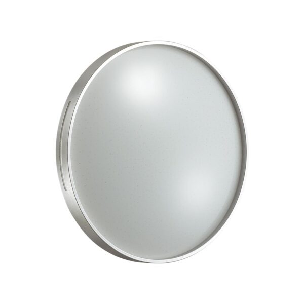2076/DL PALE SN 000 Светильник пластик/белый/серебристый LED 48Вт 3000-6300K D390 IP43 пульт ДУ GETA SILVER