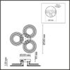 8028/80CL LEDIO LN25 000 белый, металл/акрил Потолочный светильник с ПДУ LED 80W 3000-6000К 220V OSAKA