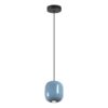 5053/1B PENDANT ODL24 375 черный/голубой/металл Подвес GU10 LED 4W OVALI