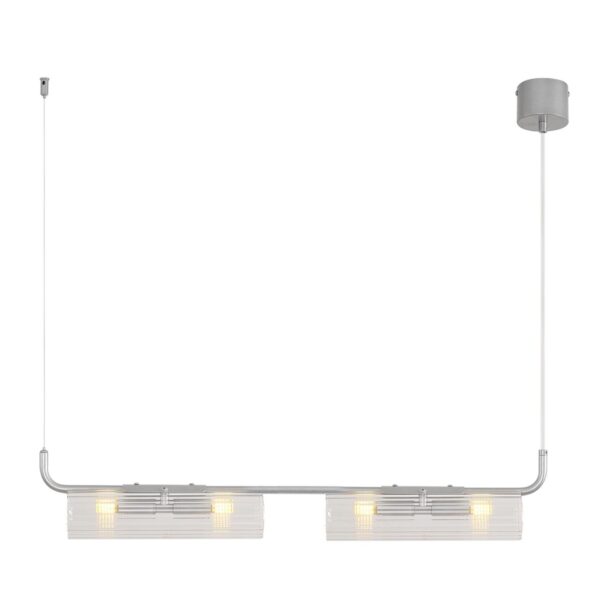 8258/4 SUSPENTIONI LN26 286 серебро/прозрачный, металл/стекло Подвес G9 4*20W 220V TORONTO