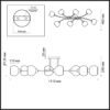 87f9a890f01ddd5e3c98c68efcdd2518 4517/8C MODERNI LN26 222 белый, хром Люстра потолочная E14 8*40W 220V ALANA