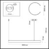 8821498db1682d33d0ee11a00fa2cf0d 6534/57L LEDIO LN26 265 чёрный Светильник подвесной LED 57W 3000/4000/6000К 220V INDIE
