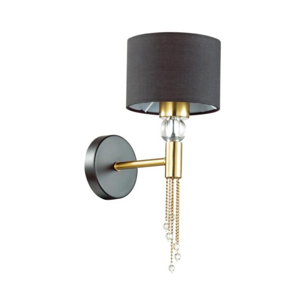 88fd0718c6d045fcd9fa64ac5dce1aac 4516/1W NEOCLASSI LN26 068 античная латунь, черный Бра E27 60W 220V SANTIAGO