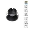 8909db697593a4e440f0660d369c0a9d 359866 WIR NT26 000 черный Светильник встраиваемый с переключателем цв. температуры IP20 LED 12W 100-265V 3000К/4000К/6000К BRILLO