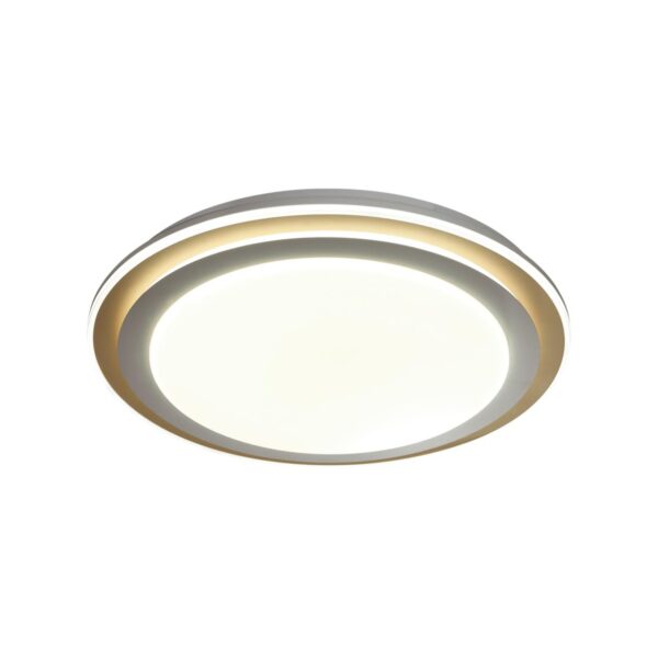 89d91da1ff48d7ced6db3acfa82dbb5e 7630/EL PALE SN 000 Светильник пластик/белый/золотистый LED 72Вт с ДУ 3000-6300К D510 IP43 пульт ДУ SETTA