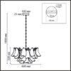 8385/9 NEOCLASSI LN26 141 золото/белый, металл/стекло Люстра E14 9*40W 220V PLUME