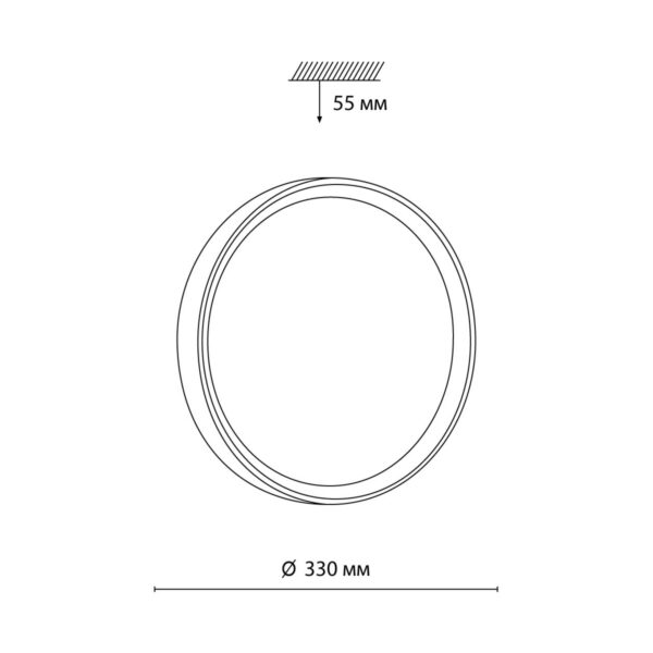 8c290f03becf2c082637a64400e7b9e0 7603/CLN PALE SN 175 Светильник пластик/белый/светл.коричневый под дер. LED 36Вт 4000К D330 IP43 WOODI