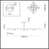 5653/99CL LEDIO LN26 347 белый, дерево Люстра потолочная LED 144W  3000/4000/6000К 220V BRAD