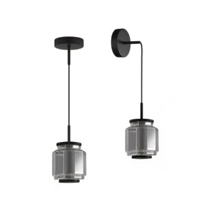 8e1569d17712e6df7b107158abdecdee 5408/5L HIGHTECH ODL_EX24 103 черный/дымчатый/металл/стекло/акрил Подвесной светильник LED 5W 3000K 304Лм JAM