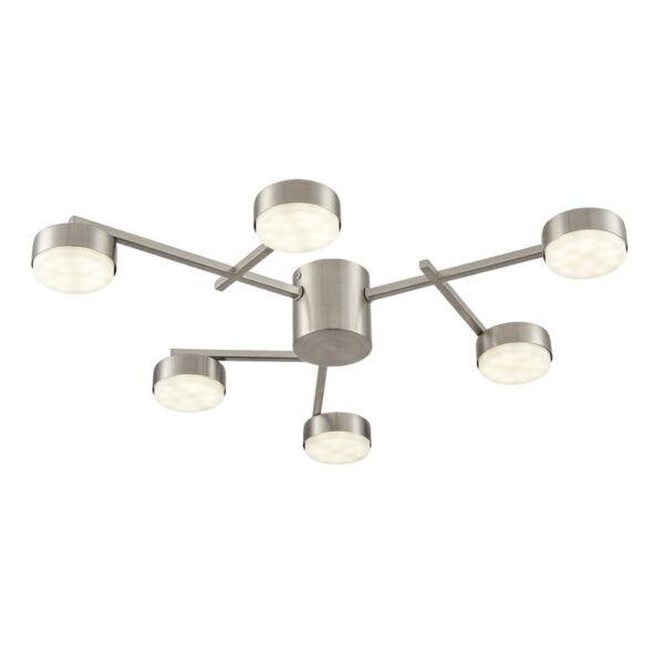 8115/6C COMFI LN26 248 никель, металл Люстра потолочная LED GX53 6*7W 220V DABRA