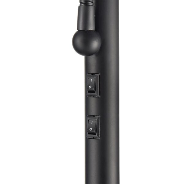 8042/2F MODERNI LN26 463 черный/бежевый, металл/текстиль Торшер Е27 1*60W + Е14 1*40W 220V KAYA
