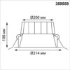 90c32dd5d4618c0962f501f3f64f6a1d 359559 WIR NT25 000 белый Светильник встраиваемый с переключателем цв. температуры IP44 LED 40W 220-240V 3000К4000К6000К CLARA