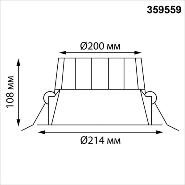 90c32dd5d4618c0962f501f3f64f6a1d 359559 WIR NT25 000 белый Светильник встраиваемый с переключателем цв. температуры IP44 LED 40W 220-240V 3000К4000К6000К CLARA