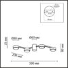 90fa58e4f4db53840aea5c007a5ce921 8187/4C COMFI LN26 249 черный, металл Люстра потолочная LED GX53 4*7W 220V SANATA