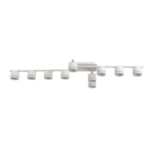 9160b4dbd7f30eca845d351d58441dfe 8303/10C COMFI LN26 237 белый, металл Светильник потолочный GX53 LED 10*7W 220V AGNIA
