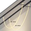 359332 KONST NT24 142 черный Светильник трековый для низковольтного шинопровода FLUM IP20 LED 14W 3000K 48V 1360Лм RAMO