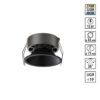 9234998d6abe286929cc3c3d8d50ce64 359852 WIR NT25 506 черный Светильник встраиваемый с переключателем цв. температуры IP20 LED 12W 220-240V 2700К3200К4000К NOVA