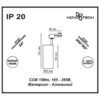 357547 PORT NT18 122 белый Светильник трековый однофазный трехжильный IP20 LED 4000K 15W 160-265V SELENE