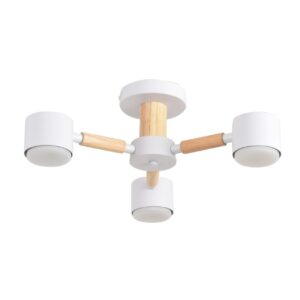946672d44c8e7b0e26981250e43eb1e2 8306/3C COMFI LN26 333 белый, металл/дерево Светильник потолочный GX53 LED 3*7W 220V VUDI