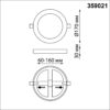 94acd1abedb491e8c32ea63ef326c80c 359021 SPOT NT23 499 черный Светильник встраиваемый светодиодный (три сценария работы) IP20 LED 3000К 12W+4W 100-265V 1120Лм SPAN