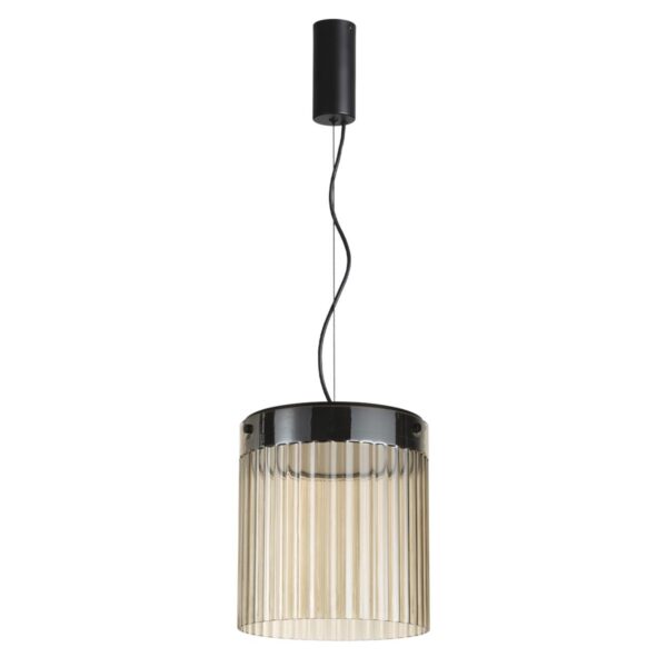 5047/20L L-VISION ODL24 000 черный/светл.янтарный/металл/стекло Подвес LED 20W 4000К 2238Лм PILLARI