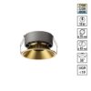 97320b96549c0bbe490b3cb226b622ae 359856 WIR NT25 506 бронза Светильник встраиваемый с переключателем цв. температуры IP20 LED 18W 220-240V 2700К3200К4000К NOVA