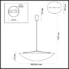 980b00bff025c4448c01712130b8d4e9 7067/36L L-VISION ODL25 191 Подвесной светильник металл/нетканный шелк/черн IP20 LED 30W 3000/3500/4000K 220V SILK