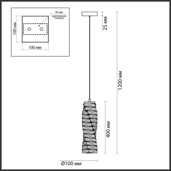 4999/10L HALL ODL23 623 золотой/прозрачный/металл/хрусталь Подвес LED 10W 4000K STRAZA