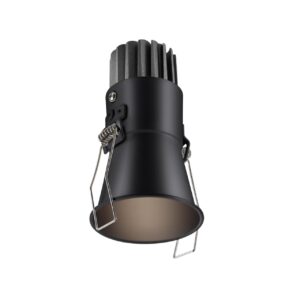 989291d93eda3cc9812ac92fb37cf449 358907 SPOT NT22 442 черный Встраиваемый светодиодный светильник с переключателем цветовой температуры IP20 LED 3000К4000К6000К 7W 220V LANG