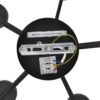 994e6e62cba220a6d5463acf03965c07 8349/10C COMFI LN26 232 черный/прозрачный, металл/стекло Светильник потолочный LED GX53 10*7W 220V NATALINA
