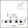 8113/6 MODERNI LN25 000 латунь/белый, металл/стекло Люстра потолочная E27 6*60W 220V CORNE
