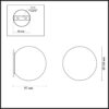 9a18d7cd5e48eb5d231e336229abb18c 6684/5CL L-VISION ODL24 194 Потолочный светильник латунь/металл/алебастр IP20 LED 8W 3000/3500/4000K MARBELLA