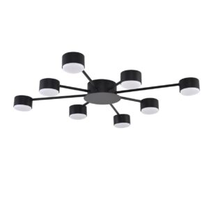 9c2bc1e86fa90e9aeed539ee4135b205 8344/8C COMFI LN26 251 черный, металл Люстра GX53 LED 8*7W 220V TORINA