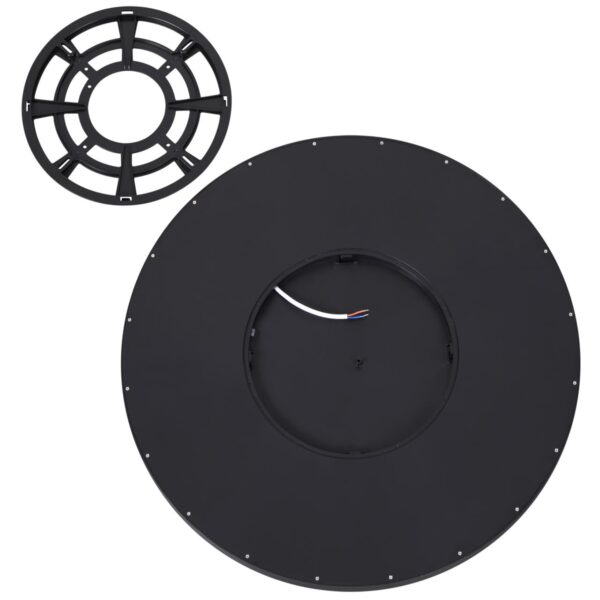 7660/40L MITRA LED SN 554 Светильник пластик/белый/черный LED 40Вт 3000/4000K D495 IP40 ALFA BLACK