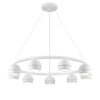 8254/9 COMFI LN26 246 белый металл Светильник подвесной LED GX53 8*7W 220V LUAZANA