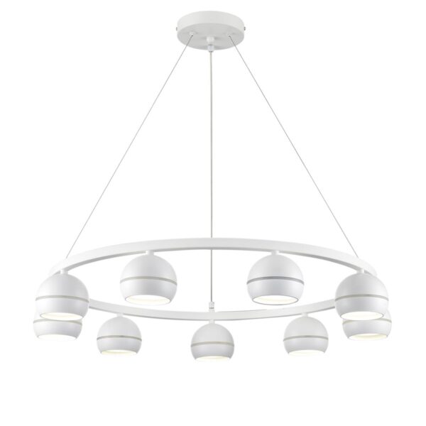 8254/9 COMFI LN26 246 белый металл Светильник подвесной LED GX53 8*7W 220V LUAZANA